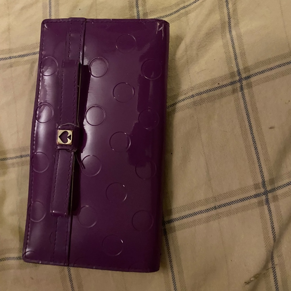 Kate Spade Pantene Leather Wallet Bright Purple